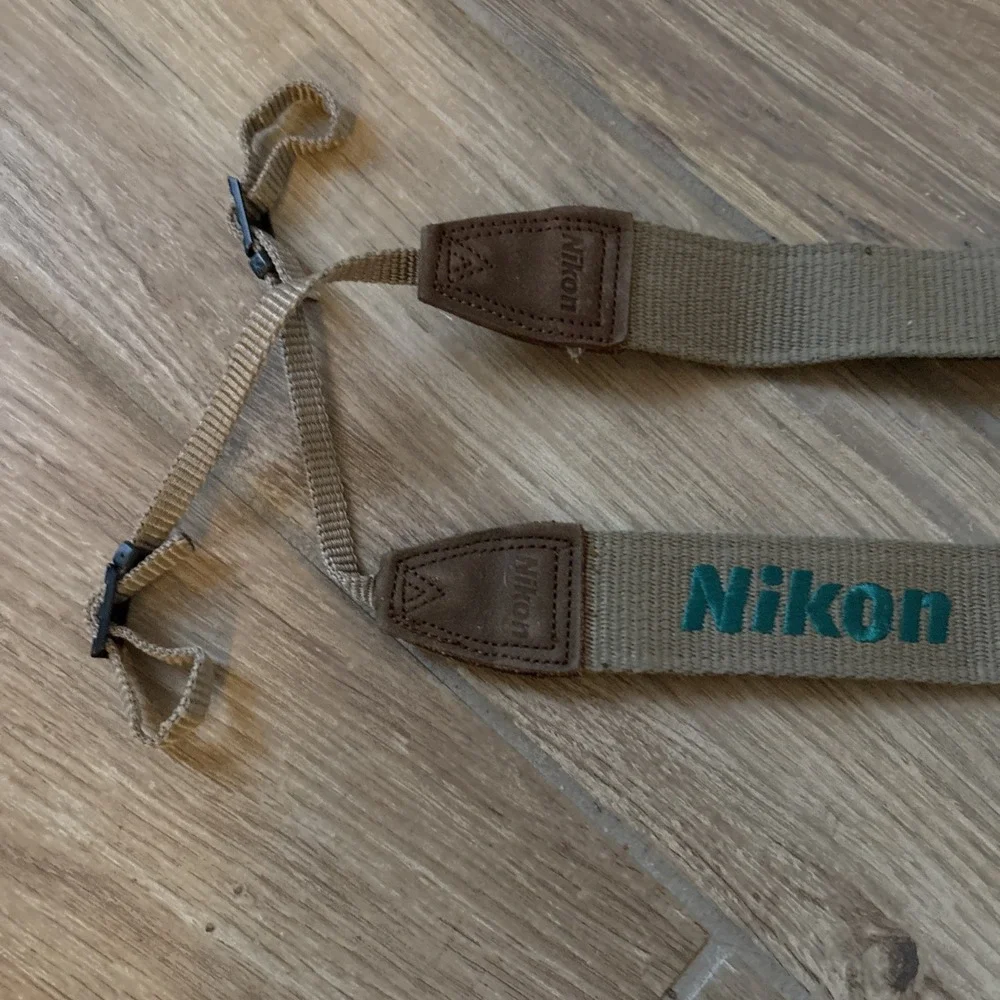 Genuine OEM Nikon Tan / Green Stitching 1.5